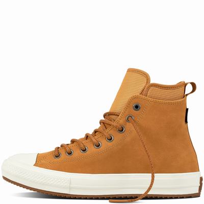 Converse Chuck Taylor All Star Waterproof Nubuck Boot High Tops Mens - Brown/White Shoes (364BURDK)